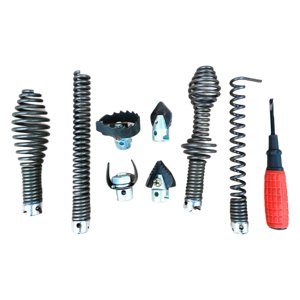 Magideal - 9 Uds. Cabezales De Corte De Taladro De Drenaje De 16Mm, Abridor De Émbolo, Adaptador De Cabezal De Corte De Material Acero Al Manganeso, Accesorios De Dragado