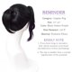 thumbnail image 2 of Peluca para cosplay Wiggy Mermaid SL Kochou Shinobu, color negro y morado, 2 of 7
