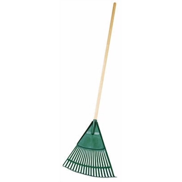 Rastrillo para niños True Temper de plástico con mango de madera, 142 cm x 46 cm