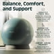 thumbnail image 2 of Pelota De Ejercicio Luna Antiestallido Con Bomba Para Yoga, 2 of 7
