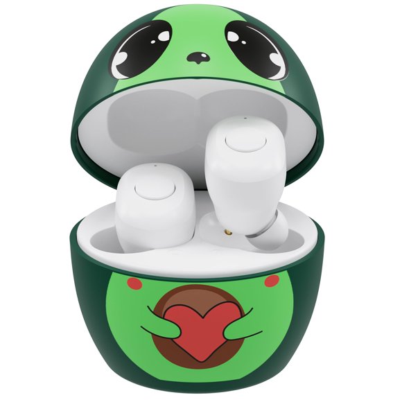 Auriculares Coby Kids inalámbricos Bluetooth con estuche de aguacate