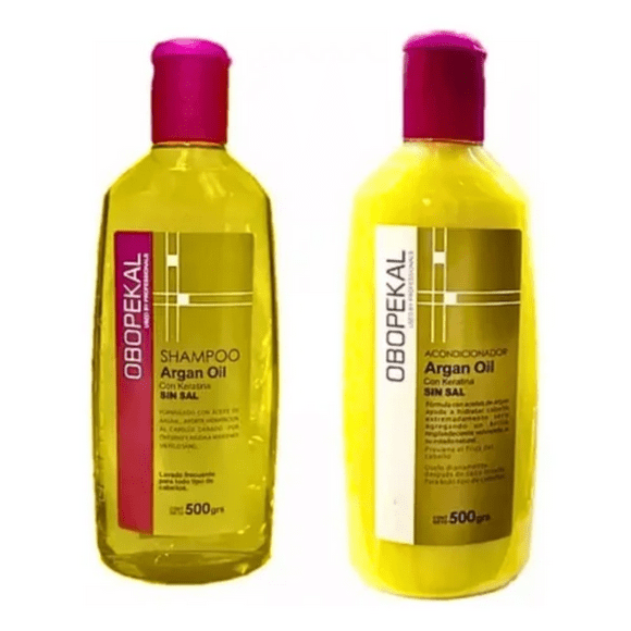 Pack Shampoo Y Balsamo Argan Oil + Keratina Sin Sal 500 Grs