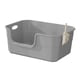 thumbnail image 4 of Caja De Arena Para Gatos, Bandeja De Arena Portátil Semicerrada De Cara Alta Para Mascotas Para Conejos, 4 of 5