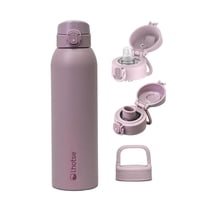 Botella Térmica Agua Acero Inox 3 Tapas Hydrocore 1Lt Lhotse Rosa