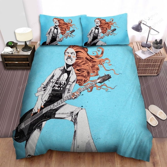 Cliff Burton At Performances Bed Sheet Duvet Cover Bedding Set Pillowcase3-Piece Bedding Set (1 Duvet Cover + 2 Pillow Shams)
