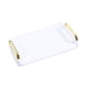 thumbnail image 3 of Bandeja Para Servir Rectangular, Moderno, Almacenamiento De Cosméticos Para Escritorio, Mesa De Centro, Hotel L, Blanco, 3 of 3