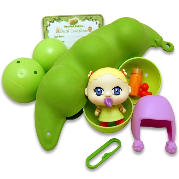 Juguete coleccionable Thin Air Brands Pea Pod Babies con accesorios