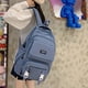 thumbnail image 2 of 1pc New College Student Backpack, Fashion Simple Student Schoolbag, Multifunctional Schoolbag, Solid Color Student Double Shoulder Bag, Laptop Notebook Computer Bag, Large Capacity Travel Bag, 2 of 4