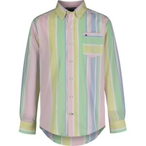 Camisa Tommy Hilfiger De Manga Larga Para Niños De 14 A 16 Años - Parfait