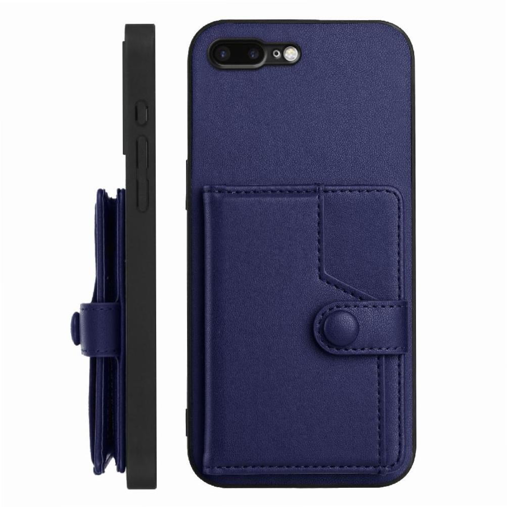 Foxdock Funda Para Iphone 8 Plus Con Bloqueo Rfid - Diseño Elegante Con Cierre De Botón