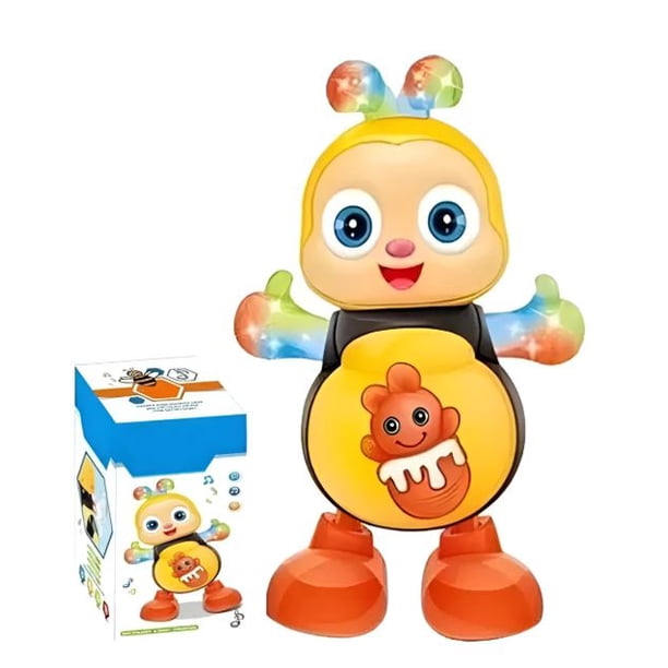 Juguete Abeja Bailarina Interactiva Musical con Luces LED y Movimiento | Estimulación Temprana para Bebés y Niños