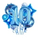 thumbnail image 1 of Set de globos para fiesta de décimo cumpleaños de Chaungfu, 11 unidades, tema azul, 1 of 8