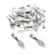 thumbnail image 1 of 30 Piezas De Pegamento Ovalado De Plata Antigua En Ajuste De Fianzas Para Collares Colgantes, 1 of 6