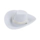 thumbnail image 2 of Mini Sombrero De Vaquero Flocado Para Figuras Coleccionables De 12 Pulgadas, Color Blanco, 1/6, 2 of 5
