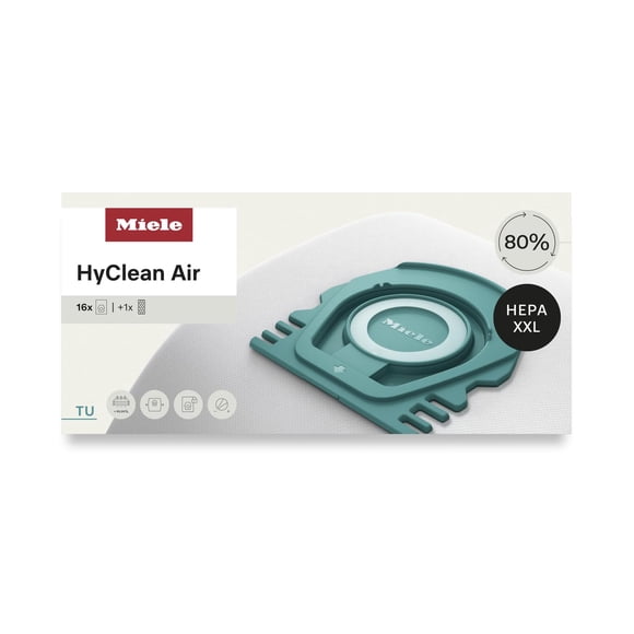 Bolsas para Aspiradora Miele HyClean Air TU Paquete 16 + Filtro HEPA