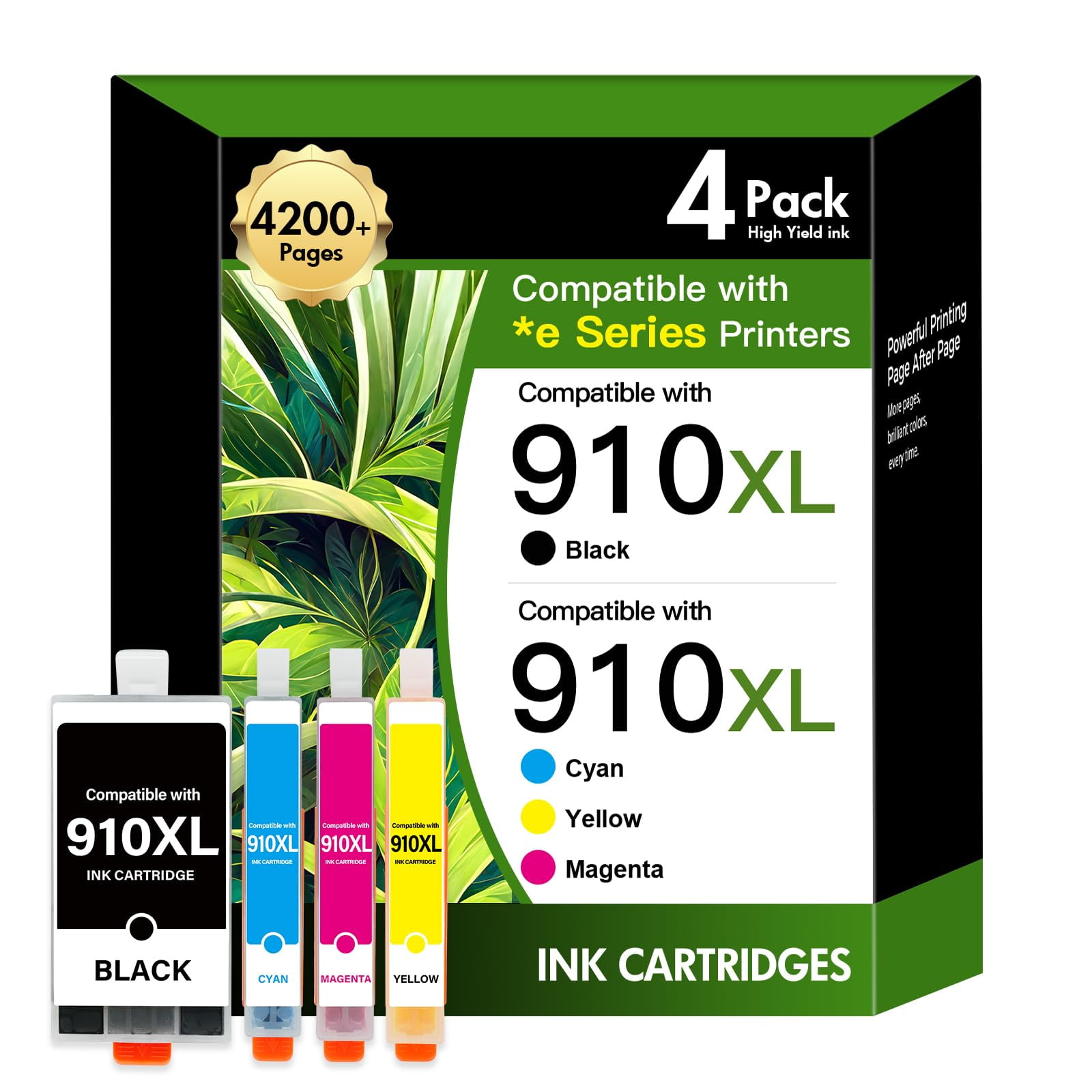 Paquete Combinado De Cartuchos De Tinta Victoner 910xl 910 Para Impresora Hp