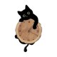 thumbnail image 1 of Reloj De Pared Con Dise?o De Gato, Decorativo, Para Habitación Infantil, Color Negro, 1 of 5