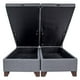thumbnail image 1 of Base de Cama Emma 2 Plaza largo190 cm con patas de madera 11 cm, 1 of 2