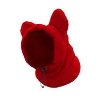 Magideal - Gorro Para Perro Protector De Cabeza Con Orejeras Calmantes Y Capucha Térmica De Terciopelo Suave Para Máxima Comodidad Adecuado Para Viajes Y Excurs Rojo Xl