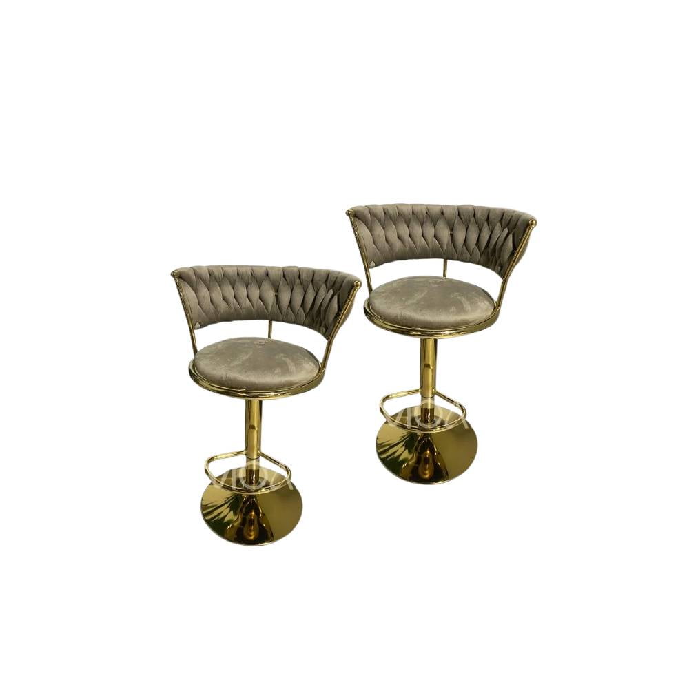 Moad - Pack 2 Taburetes Queen Bar Beige