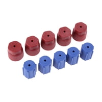 Magideal - Paquete De 10 Tapas Genéricas Para Puertos De Carga Para Aire Acondicionado, Servicios De A/C, Cubiertas Para Puertos De Carga, Piezas De Automóvil Du