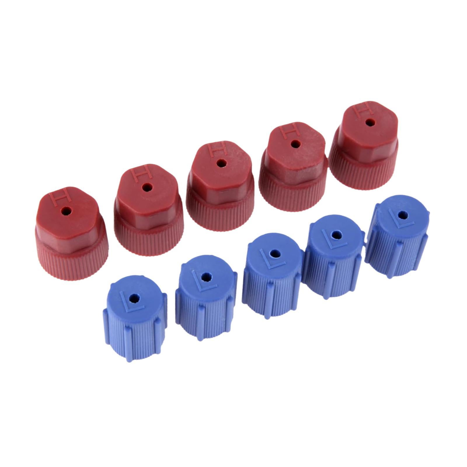 Magideal - Paquete De 10 Tapas Genéricas Para Puertos De Carga Para Aire Acondicionado, Servicios De A/c, Cubiertas Para Puertos De Carga, Piezas De Automóvil Du