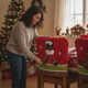 thumbnail image 2 of Funda Cubre Silla Navidad Muneco De Nieve Respaldo Joy, 2 of 10