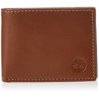 Cartera Timberland Blix Slimfold De Piel Para Hombre, Color Canela