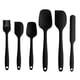 thumbnail image 1 of Juego De Espátulas De Silicona Para Mezclar Pasteles, Utensilios Antiadherentes Para Hornear, Color Negro, 6 Uds., 1 of 5