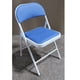 thumbnail image 2 of Silla Plegable reuniones y eventos ecocuero acolchado Windsor Azul, 2 of 8
