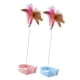 thumbnail image 2 of Gato Pluma Teaser Collar Manos Libres Divertido Interior Gatos Burlas Varita 1pcs Rosa 1pcs Azul, 2 of 5