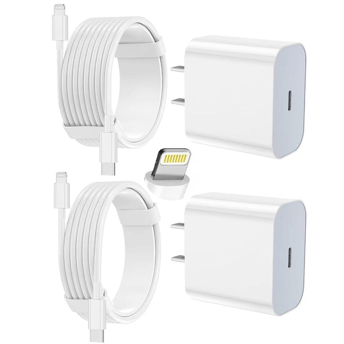 Feel2nice - Cargador Iphone 20w Usbc Rapido 2 Unidades