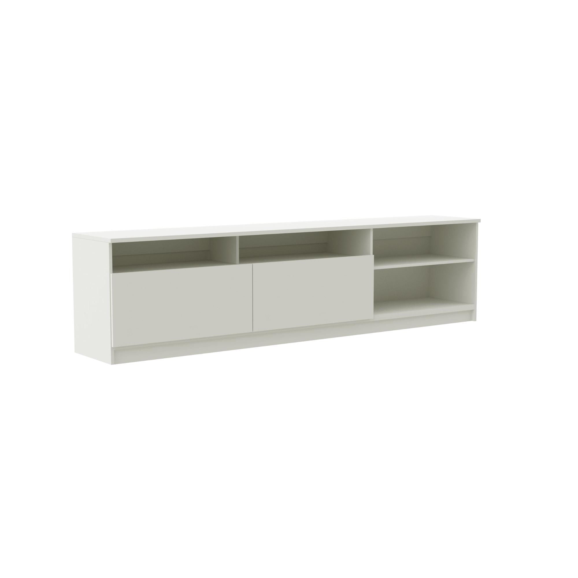 Stanford - Rack 70 Pulgadas 2 Puertas 2 Repisas Blanco