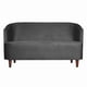 thumbnail image 1 of Sofa 2c Oslo Felpa Gris Oscuro, 1 of 2