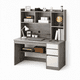 thumbnail image 1 of Escritorio Multifuncional Home Office 120×45 cm Gris Módulo Superior y Cajones, 1 of 6