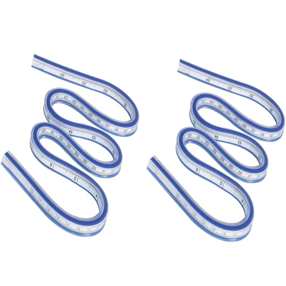 Regla curva flexible HLZC de 60 cm/24 pulgadas con graduaciones
