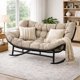 thumbnail image 2 of Sillon Mecedor Sillamecedora Sitial Dos Cuerpo Jardín Living Beige, 2 of 8