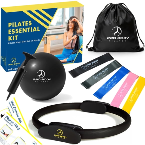 Kit de Pilates ProBody, aro mágico negro de 14 pulgadas
