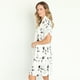thumbnail image 3 of Bata de Mujer Mini Satin Ivory Estampado, 3 of 5