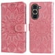 thumbnail image 1 of Funda tipo cartera FOXDOCK para Huawei Nova 10 , diseño girasol en relieve, cuero PU, cierre magnético, soporte y tarjetero, 1 of 5