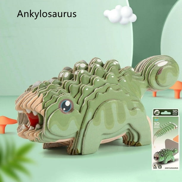 Children's 3D Paper Puzzle, Dinosaur Three-dimensional Early Education Manual DIY Assembled Toy, Tyrannosaurus Rex Puzzle For Boys And Girls