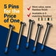 thumbnail image 2 of Pasador de cerradura para puerta Rocksteel, paquete de 5, bronce aceitado, 2 of 6