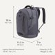 thumbnail image 2 of Mochila SwissGear de 16" para portátil, compatible con TSA, color carbón, 2 of 9