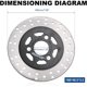 thumbnail image 3 of Disco de Freno Delantero Minho 180mm Aluminio 3 Pernos, 3 of 3
