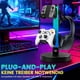thumbnail image 2 of Soporte para auriculares VCOM con luz RGB y controlador (PC), 2 of 7