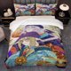 thumbnail image 1 of 3pcs bedding Featuring 'The Ashes of Rage' with a Sunrise Dual Character Theme Beautifully Designed with Soft And Comfortable Materials, 1 of 5