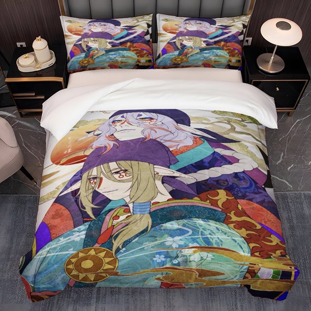 3pcs bedding Featuring 'The Ashes of Rage' with a Sunrise Dual Character Theme Beautifully Designed with Soft And Comfortable Materials