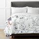 thumbnail image 2 of 101 Dalmatians Bedding Sets Cartoon Duvet Cover Lightweight 3 Piece Bet Sets for Kids Boys Girls, 2 of 5