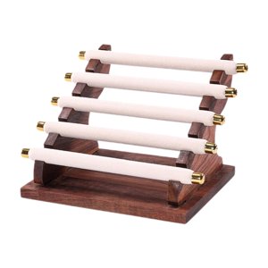 Ioensy - Expositor De Anillos, Organizador De Joyas Para Tocador, Encimera, Color Beige, 22 X 16,5 X 15,5 Cm