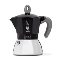 Bialetti - Moka Inducción Negra 4 Tazas 150Ml